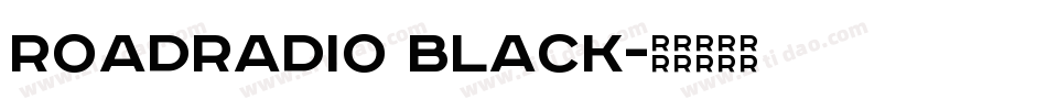 RoadRadio Black字体转换